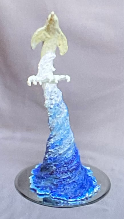 Tall Wave with Dolphin