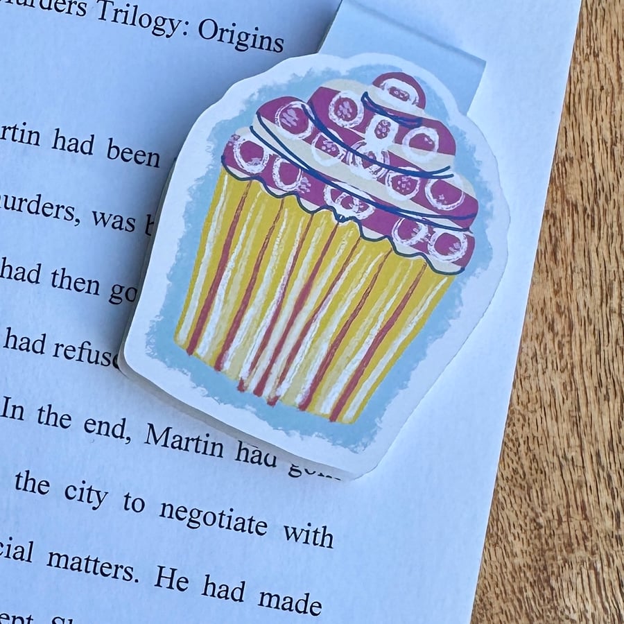 Magnetic Bookmarks Cupcake