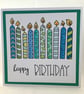 Colourful candles birthday card - Image 4