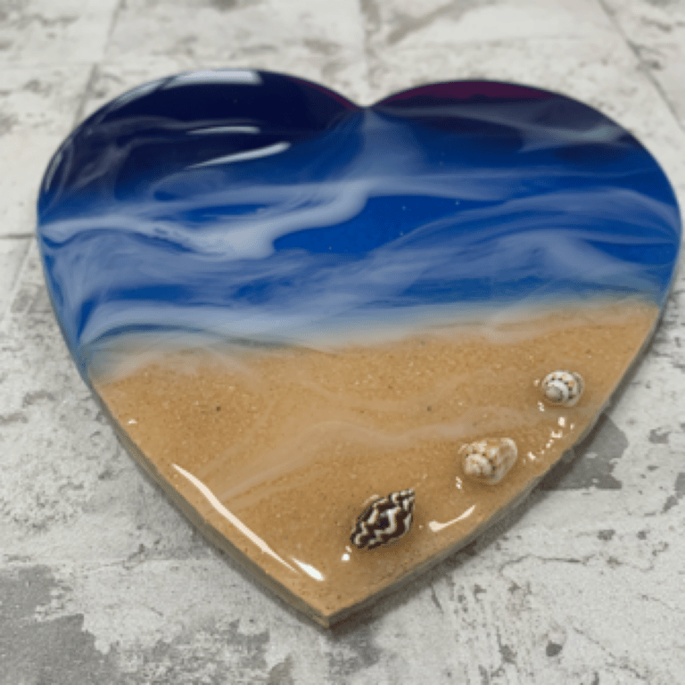 Ocean Wave Resin Beach Plaque - made to order