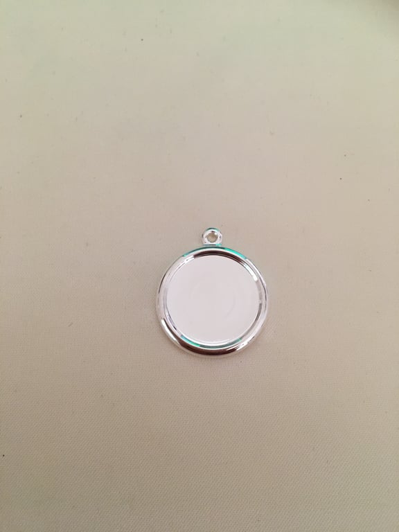 Pack of Round 16mm Pendant Settings - S25  -  3 pieces per pack