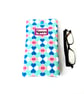 Soft Glasses Case,  Handmade Blue Fabric Specs Pouch - Image 2