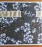 Thank You Card - Floral Black and Gold - Image 8