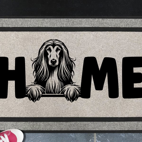 Afghan Hound Home Door Mat No.2 - All Weather Doormat - 45x70cm 