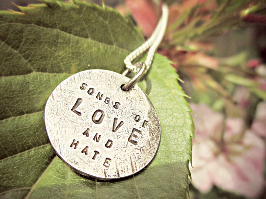 BEATEN TRACK NECKLACE - beaten up and totally unique.  In your own words x