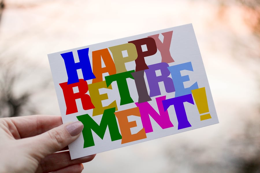 Happy Retirement Card, Retirement Card, Personalised Card for Retirement