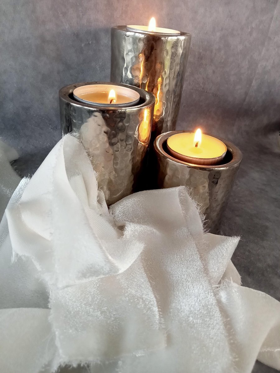 Antique White Silk Velvet Ribbon: Hand-Dyed Bridal Bouquet Ribbon