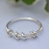Custom order for Claire - Sterling silver fidget rings