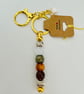 Keyring  or bag charm in earthy autumn tones  - Image 2