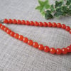 Quartzite Necklace, Orange