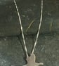 Flying Pheasant Silhouette Necklace Pendant - Image 1