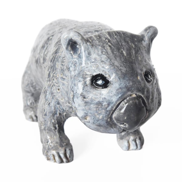 Wombat Ceramic Ornament - Handmade