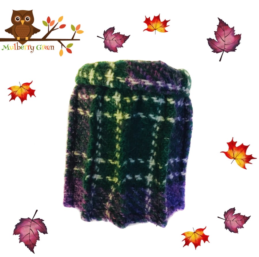 Purple  Tartan Skirt