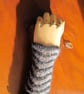 Silver Ripple wristwarmers - Image 3