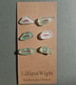 Set of six sea foam sea glass buttons - Image 4