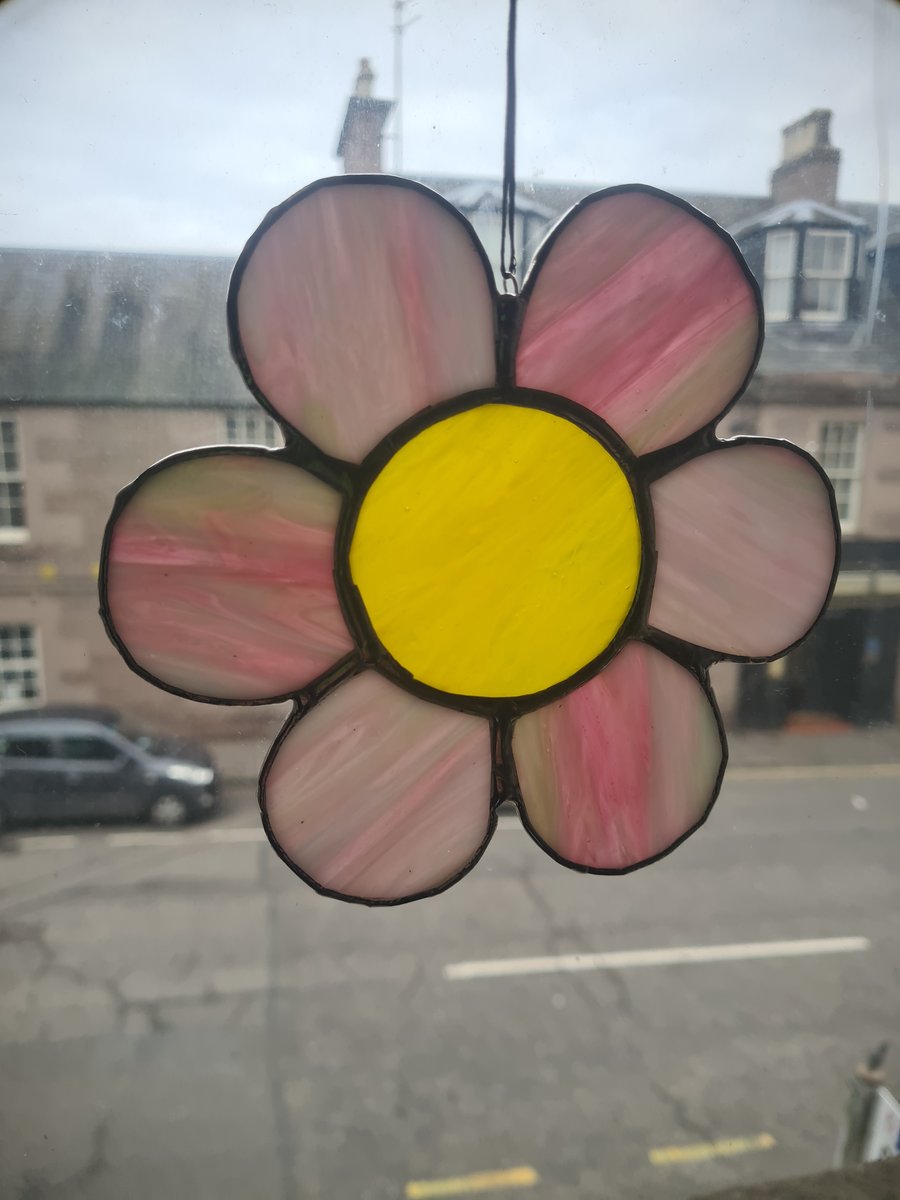 Stained glass flower
