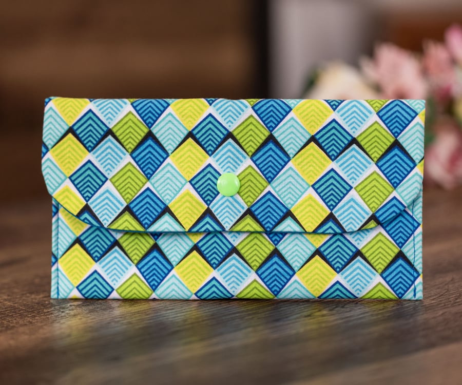 Handmade Coin Purse, Wallet Card Holder, Mini Wallet-Art Deco Style-CP54