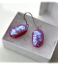 Dichroic Glass Earrings 228 Handmade Fused  - Image 3
