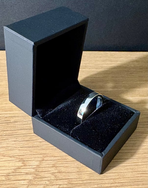 "Nightfall" - Sterling Silver Ring Plain - 5g - Made To Any Size - 4mm x 2mm
