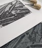 Spanish Sardines Linocut Print, Fish Print, Limited Edition Print - Image 2