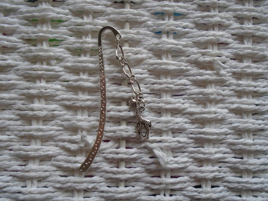 Silver Plated Giraffe Bookmark 