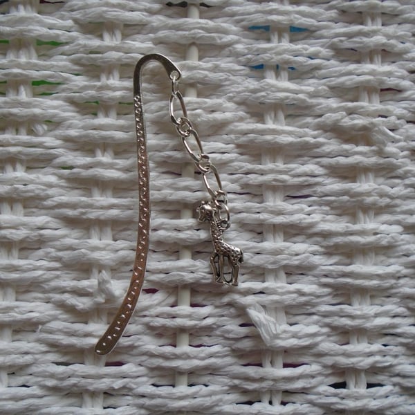 Silver Plated Giraffe Bookmark 