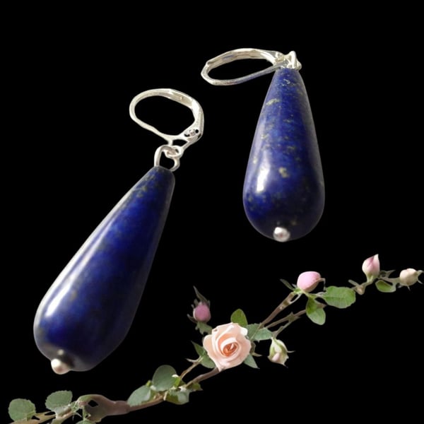 Lapis Lazuli Drop earrings 