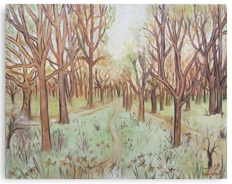 Canvas Print Taken From The Original Painting ‘Pathway Through The Trees’