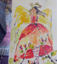 Inky and paint rose hip angel  - Image 6