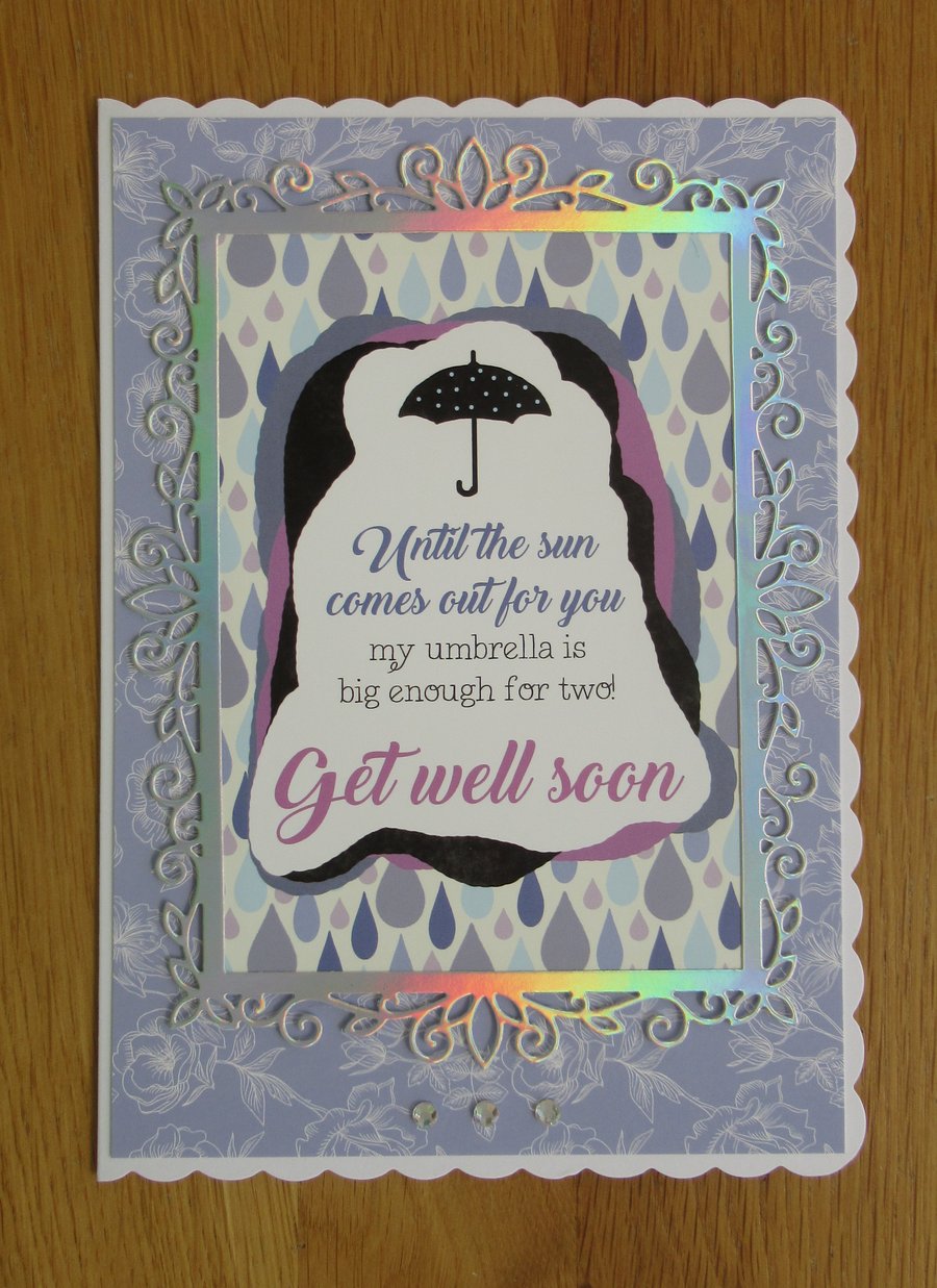 My Umbrella - A5 Get Well Soon Card