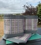 Cariad Bag - Berry range. Damson, Dusky Lilac & Prussian Blue.Handwoven in Wales - Image 5
