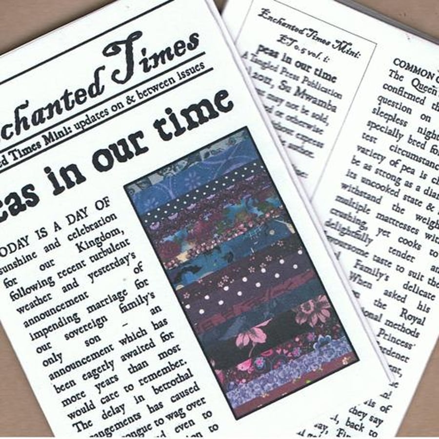 Enchanted Times #0.5 - Princess & the Pea fairy tale mini-zine