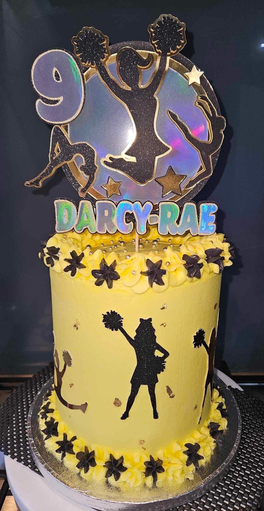 Cheerleading cake topper personalised cheerleader cheer team cake topper any nam