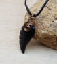 Mens Obsidian angel wing necklace. Unisex Black Reiki jewelry. Virgo jewelry - Image 5