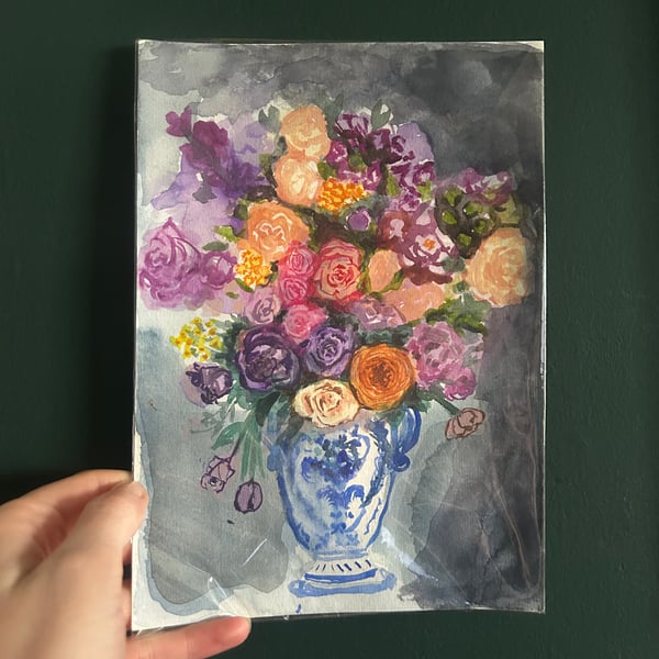 Bouquet in watercolours