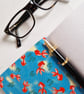 Goldfish Red Leather Journal, perfect Notebook or Sketchbook , Chiyogami Paper - Image 7
