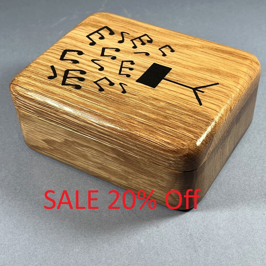 'Musical Notes' Jewellery - Trinket Box (WBI28)