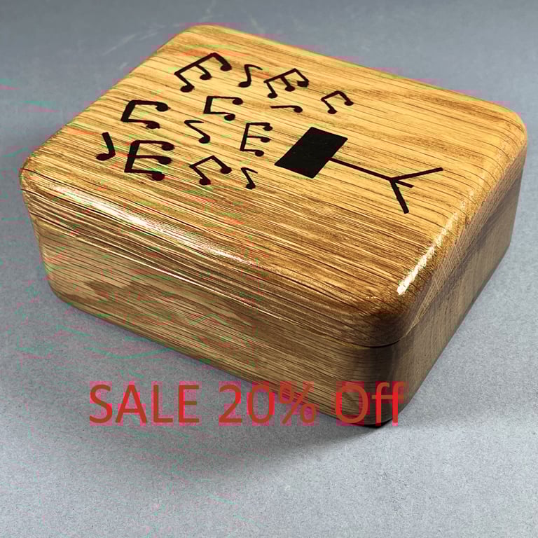 'Musical Notes' Jewellery - Trinket Box (WBI28)