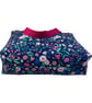 Large wash bag in Liberty cotton, floral toiletries bag with handles and pocket. - Image 4