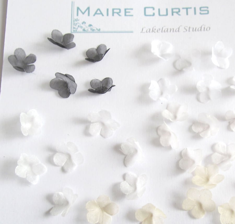 Hand Crafted Silk Organza Mayflowers