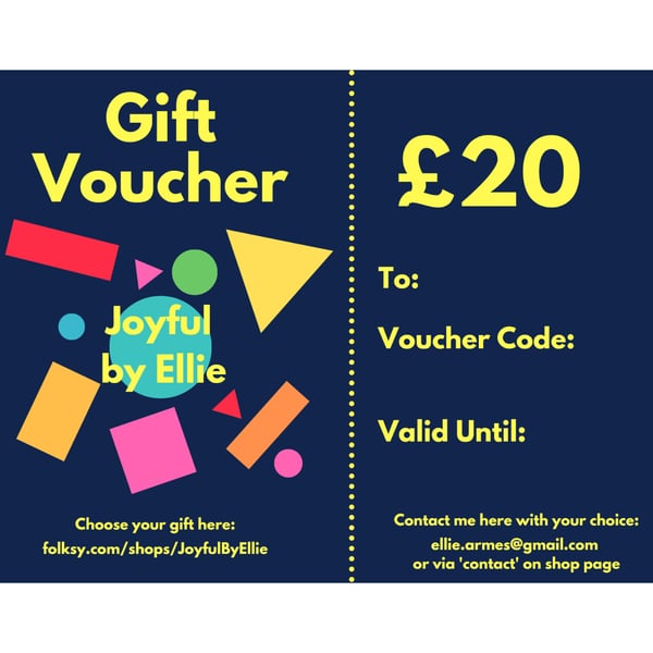 20 Gift Voucher Certificate - by Email