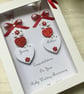 Handmade Personalised Ruby Wedding Anniversary Card 40th Mum Dad Gift Boxed - Image 2