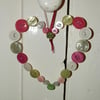 Button Heart Hanger