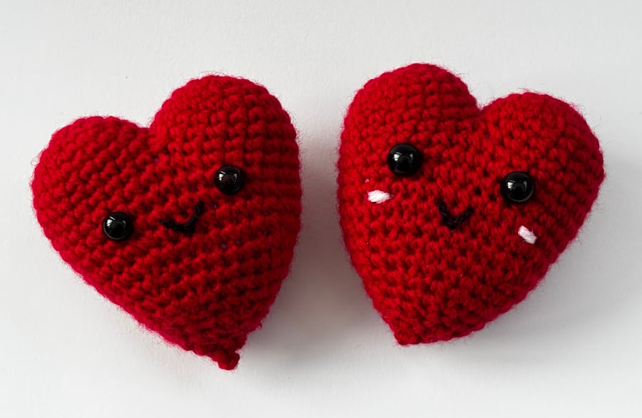 Adorable Crochet Heart - Kawaii Amigurumi