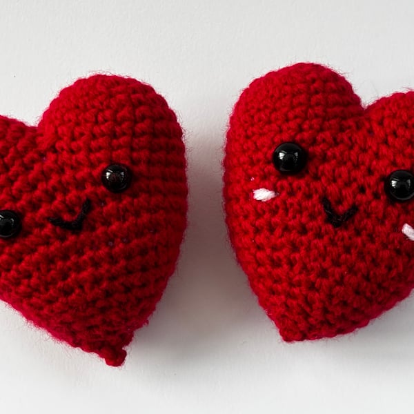 Adorable Crochet Heart - Kawaii Amigurumi
