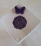 Embossed ring dish with butterfly motif - Image 1