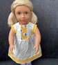 Our Generation or Baby Born Yellow Polka Dot and Elephants dress