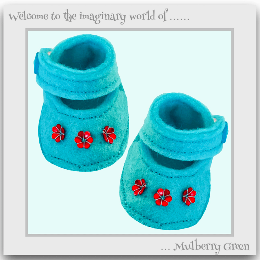 Reserved for Lynda - Turquoise Sequinned Shoes