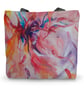 Pink Abstract Art Tote Bag - Image 2