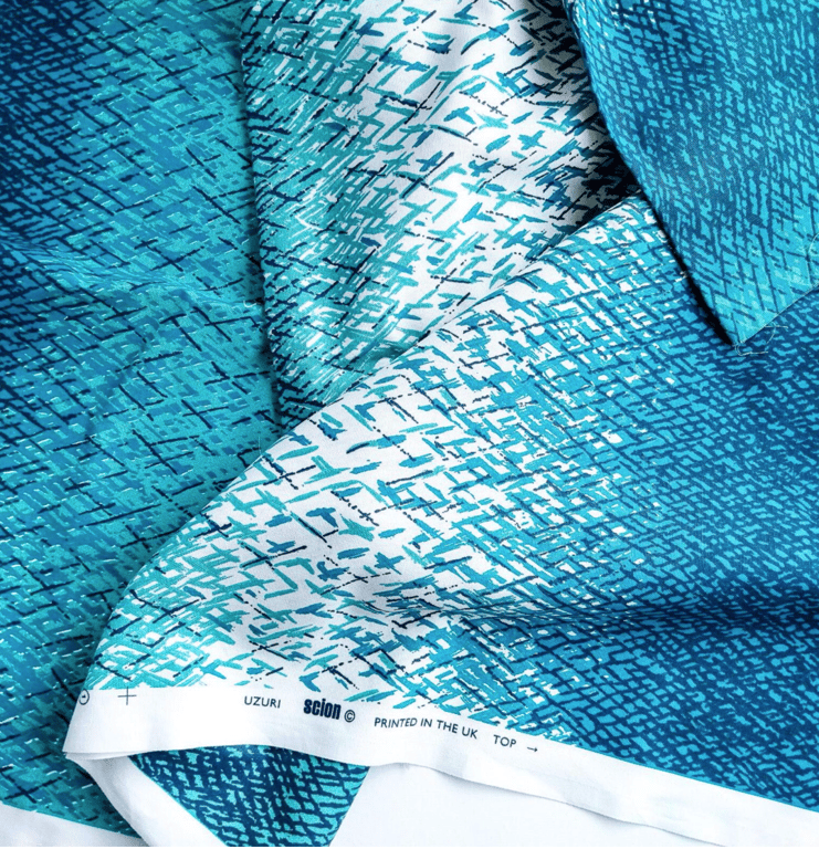 Harlequin SCION Cotton Fabric,UZURI, Topaz and Ivory, OFFCUT